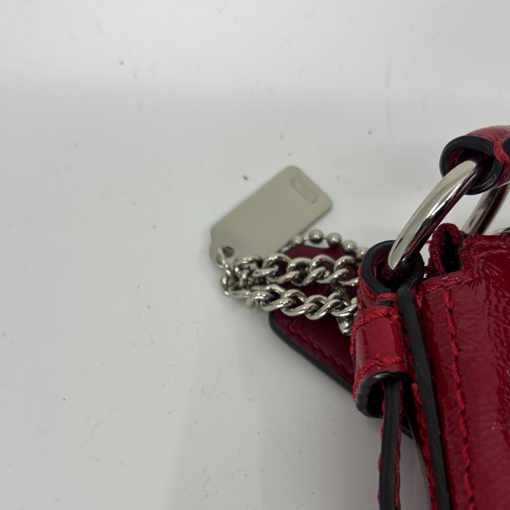 Coach Cherry Red Leather Shoulder Bag - Picture 5 of 7